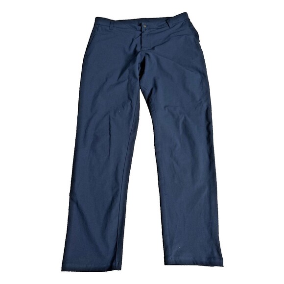 Lululemon Men's Commission Pants 34x31 Blue Stretch Chino Tapered LM5AEX -READ - Picture 1 of 11
